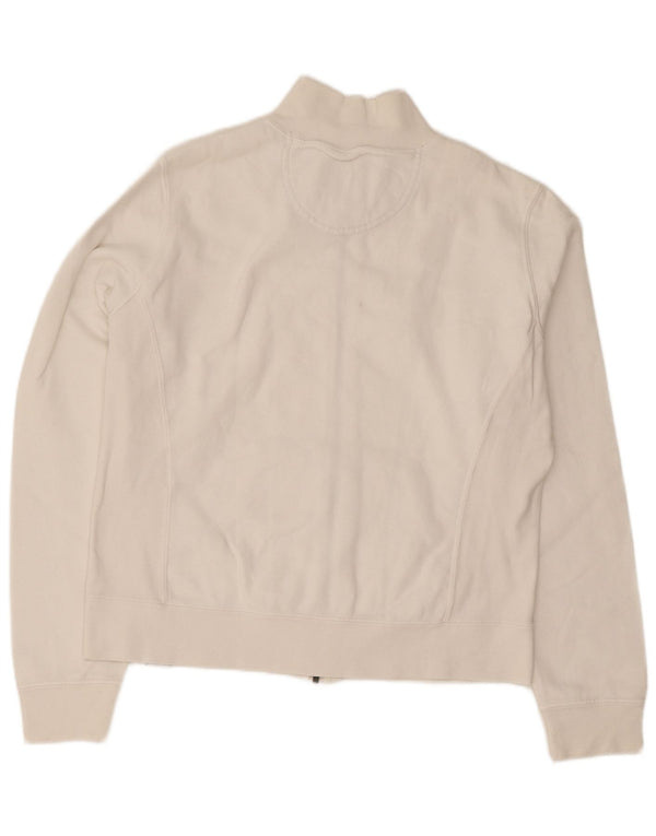 Champion Womens Heritage Classics Tracksuit Top Jacket UK 14 Medium White