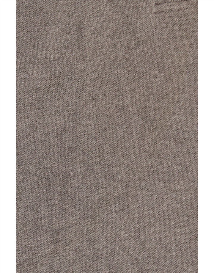 Polo KAPPA da uomo a maniche lunghe grande grigia