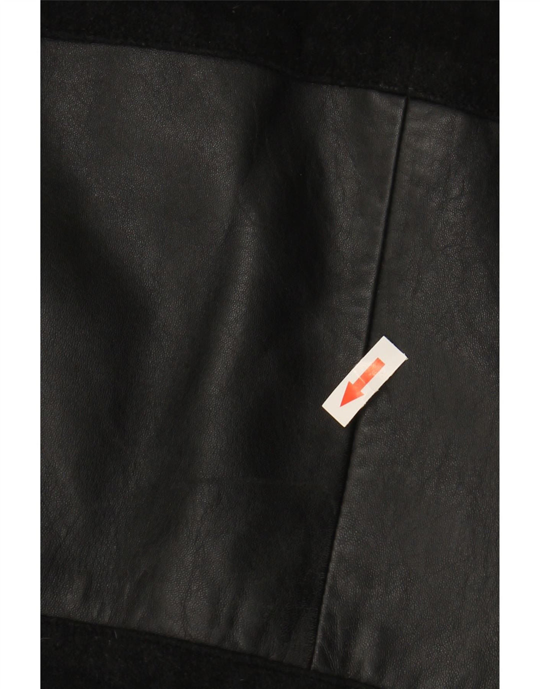 Giacca da donna in pelle scamosciata VINTAGE IT 48 XL Nera