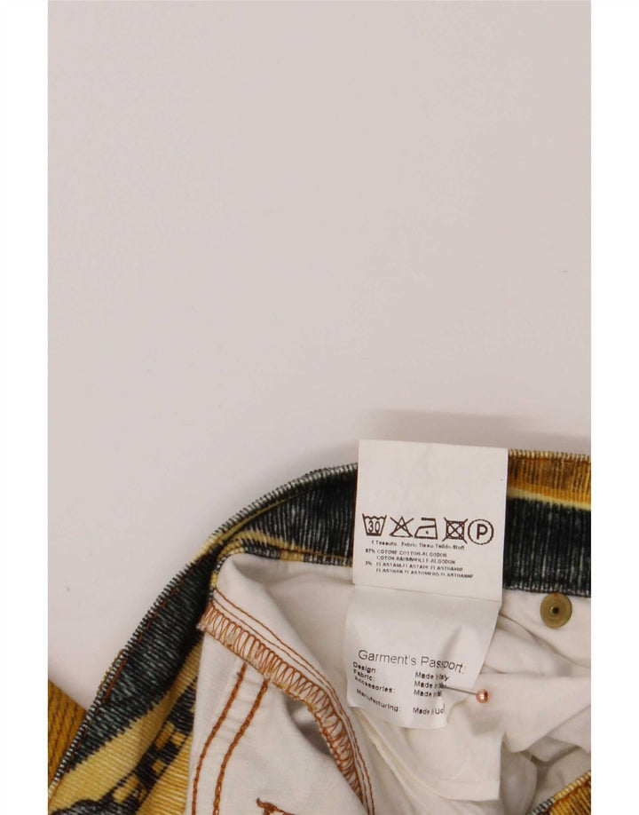 Pantaloni Gattinoni da donna in velluto a coste con motivo astratto W28 L32 multicolore
