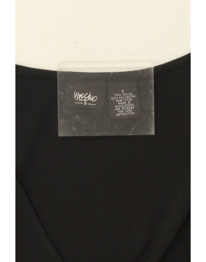 MOSSIMO Womens Sleeveless Basic Dress UK 10 Small Black Rayon Vintage Mossimo and Second-Hand Mossimo from Messina Hembry 