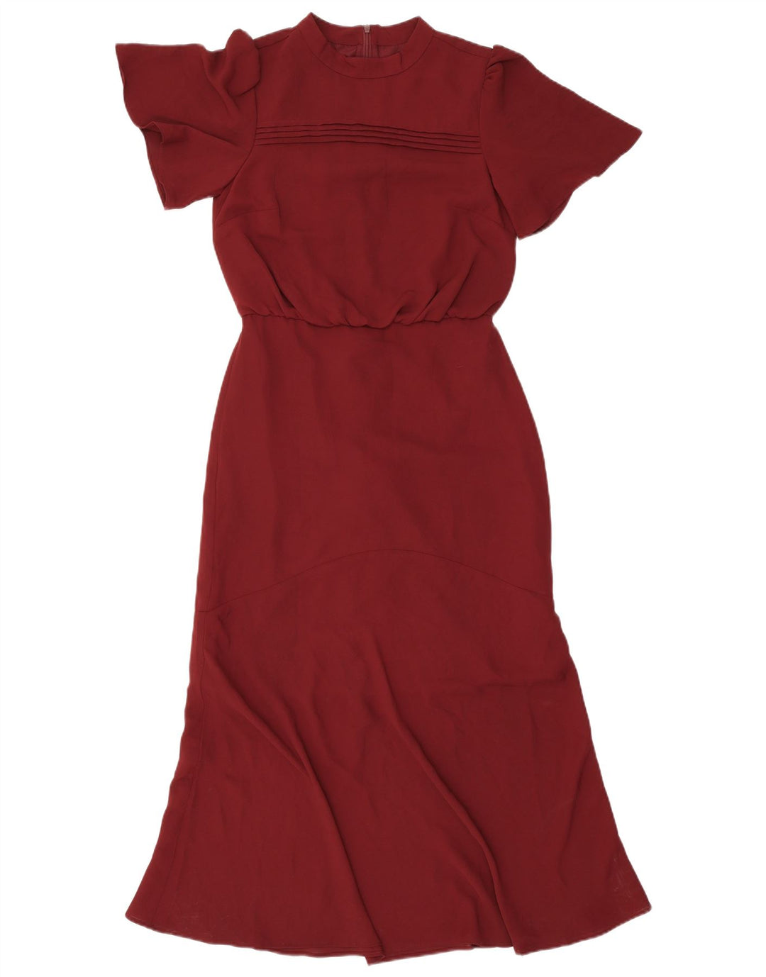 Abito lungo da donna Oasis UK 8 piccolo poliestere bordeaux