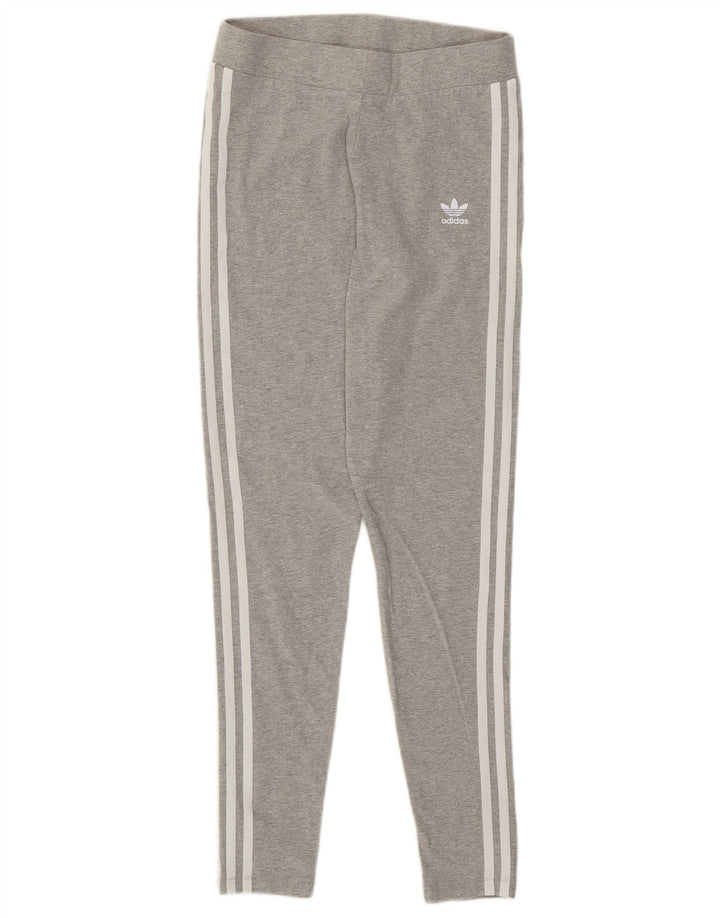 Leggings Adidas da donna UK 10 piccolo cotone grigio