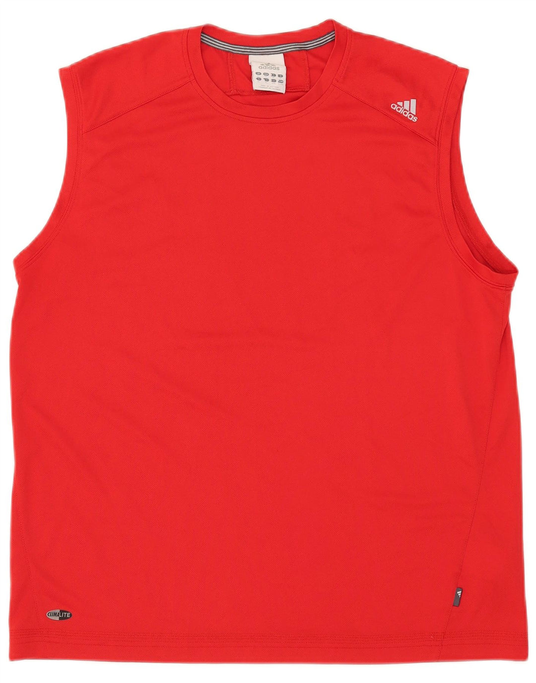 Canotta Adidas Climalite da donna UK 18 XL poliestere rosso