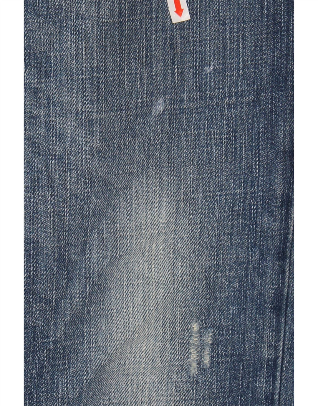 TOMMY HILFIGER Mens Distressed Custom Fit Straight Jeans W34 L32 Blue