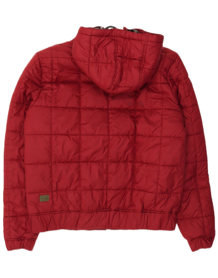 Giacca imbottita con cappuccio da uomo G-Star UK 40 grande poliestere rosso