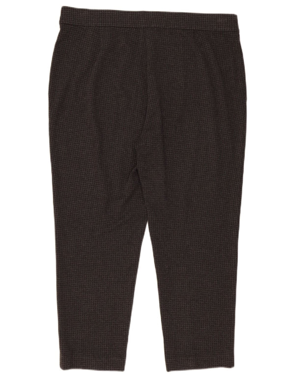 Pantaloni corti da donna Marks & Spencer UK 18 XL W36 L25 Pied de poule grigio