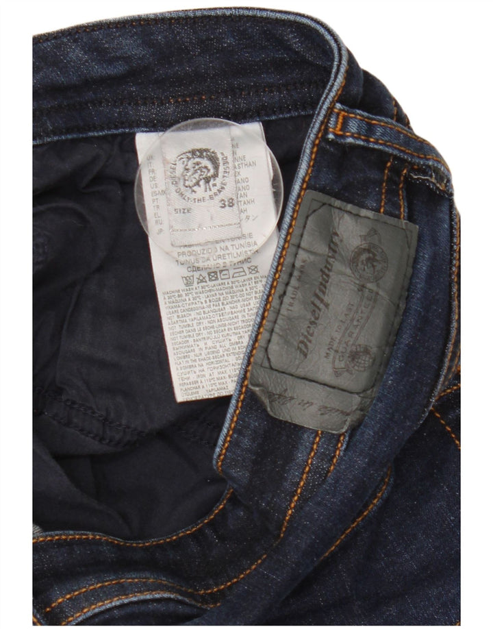 Jeans slim da uomo Diesel W38 L31 cotone blu navy
