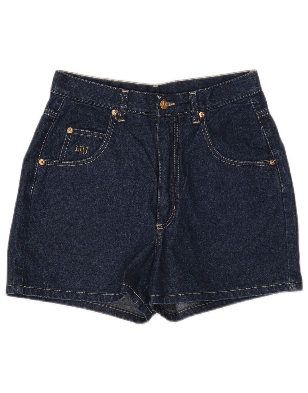 Pantaloncini di jeans da donna Laura Biagiotti W30 cotone blu navy medio
