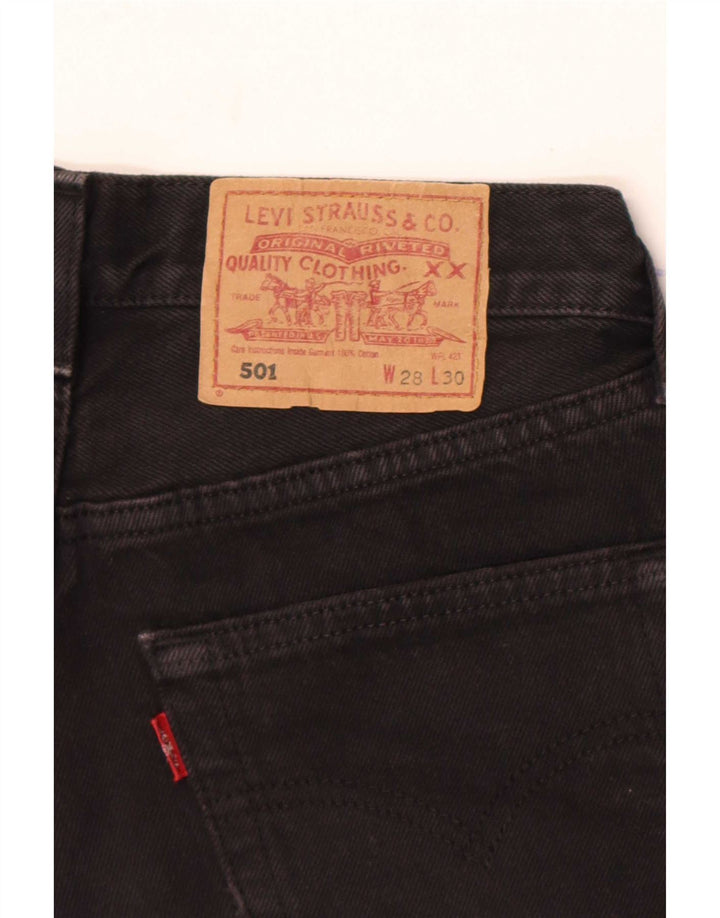 Pantaloncini di jeans Levi's 501 da donna W28 medio neri