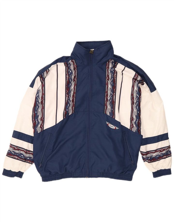 Giacca da tuta da uomo Jako in poliestere color block medio blu navy