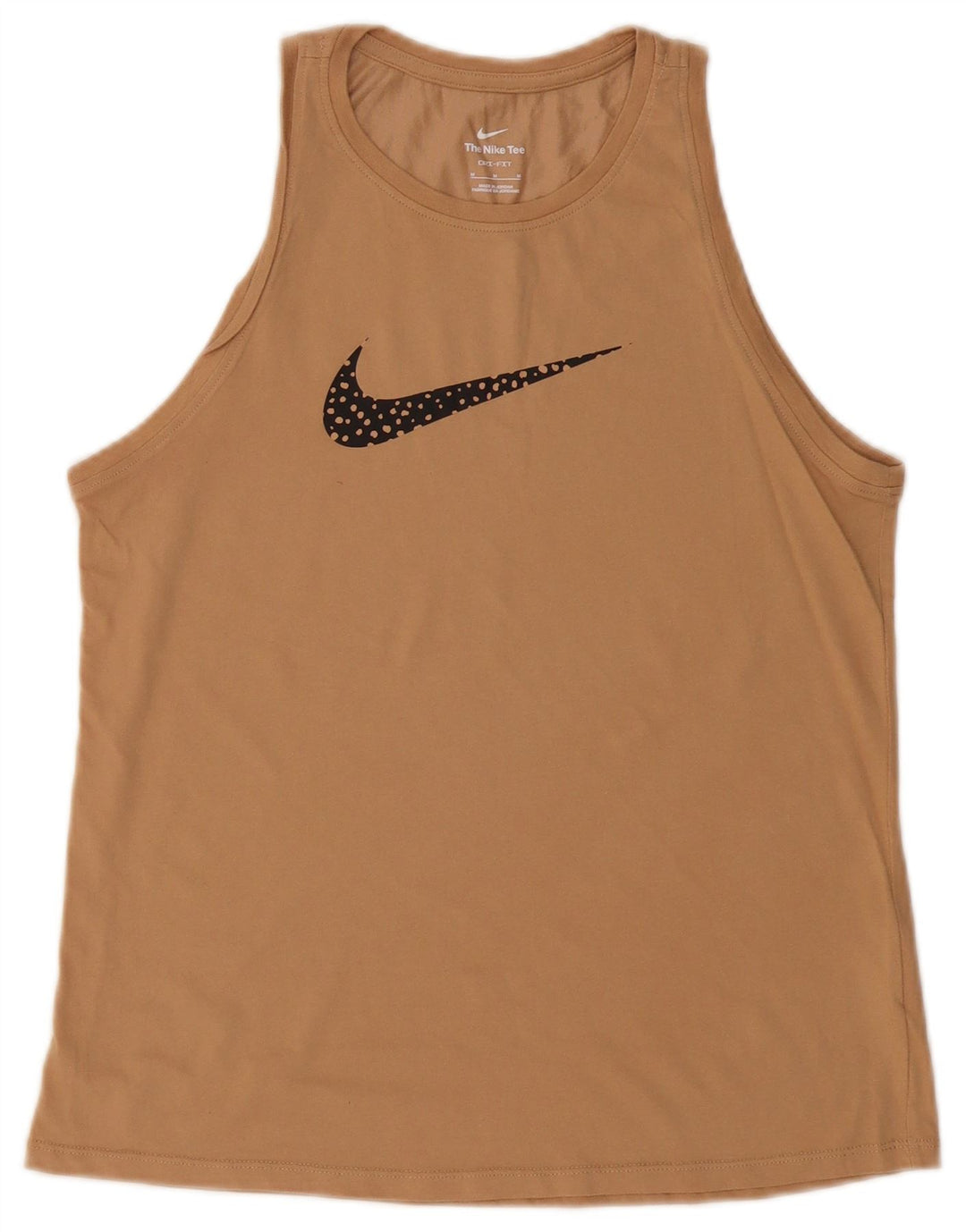 Canotta grafica da donna Nike Dri Fit UK 12 cotone beige medio