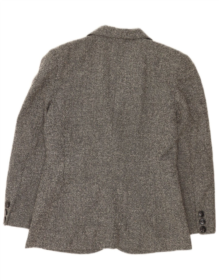 Giacca Blazer 1 Bottone Donna Luisa Spagnoli IT 44 Lana Vergine Grigio Medio
