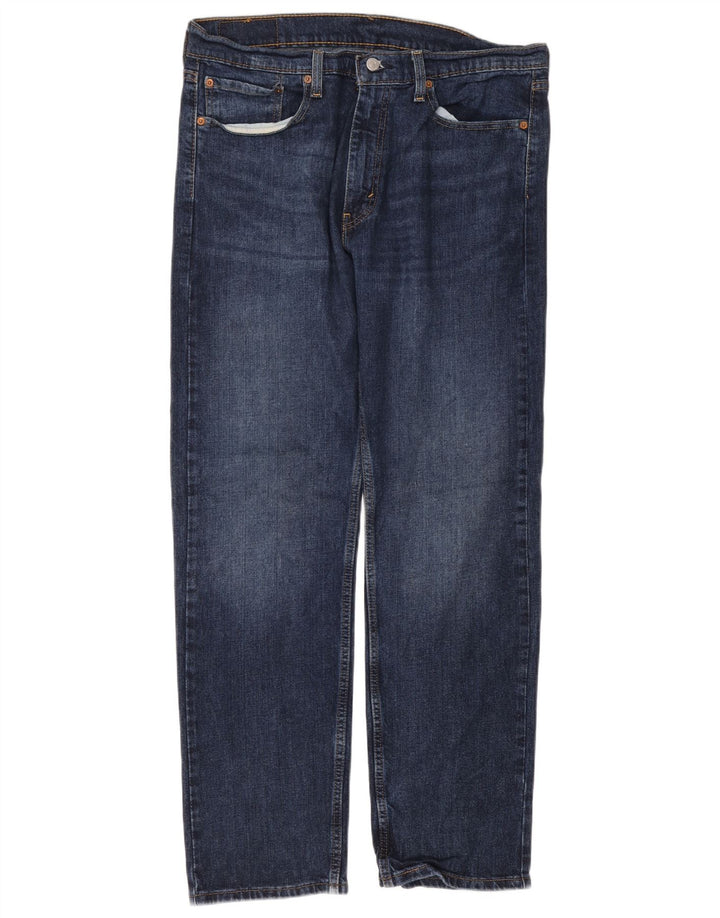 LEVI'S Jeans dritti da uomo 505 W36 L32 cotone blu navy