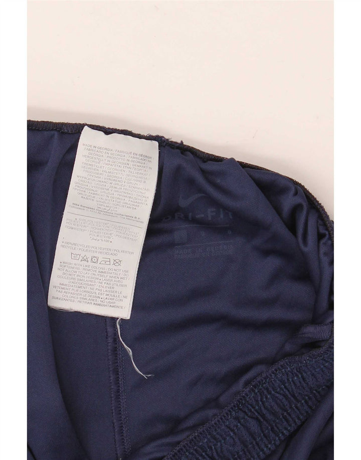 Pantaloncini sportivi Nike da uomo Dri Fit grandi in poliestere blu navy