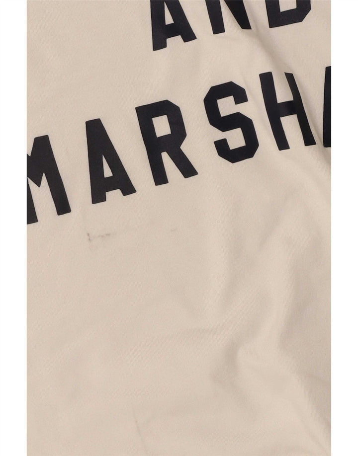 T-shirt grafica da uomo Franklin & Marshall Top in cotone bianco medio