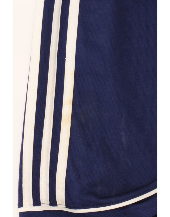 Pantaloncini sportivi Adidas Climalite da uomo medi in poliestere blu navy