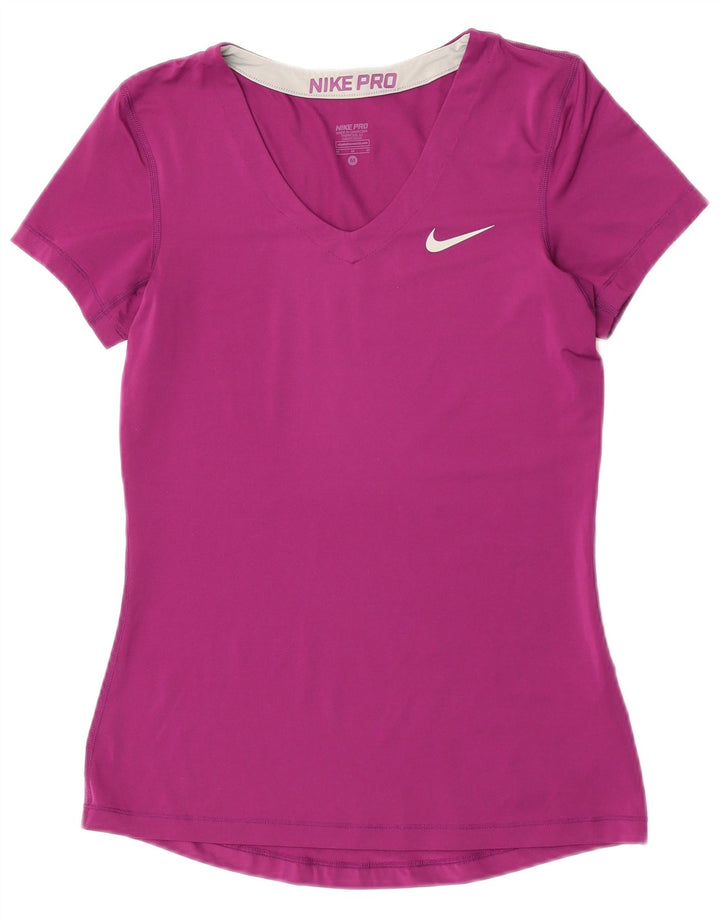 T-shirt da donna Nike Dri Fit Top UK 12 poliestere viola medio
