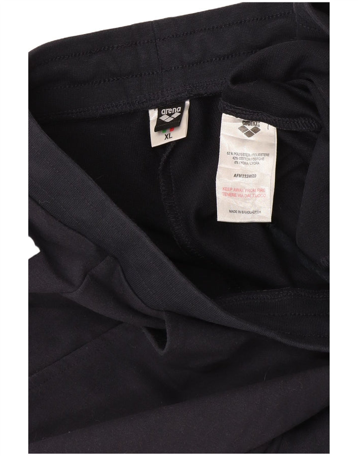 Pantaloni da tuta con grafica da uomo Arena XL poliestere blu navy