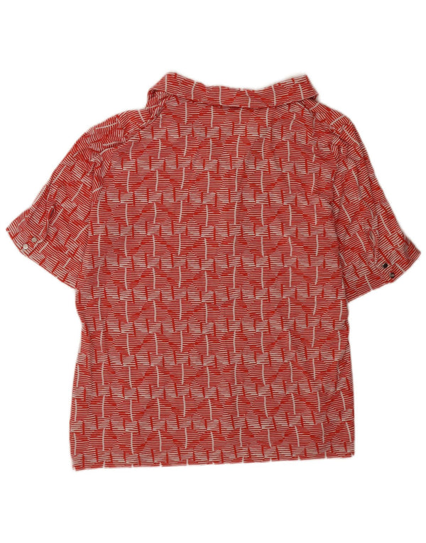 Polo da donna Krizia UK 24 4XL Viscosa geometrica rossa
