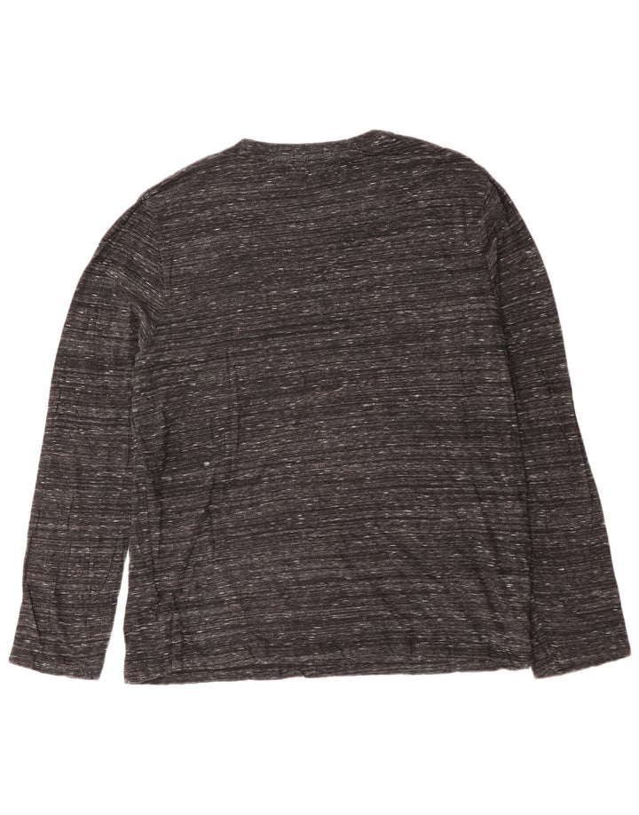 Top da uomo a manica lunga SUPERDRY 3XL cotone chiazzato grigio