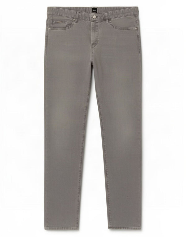 Jeans dritti da uomo Hugo Boss W36 L34 cotone grigio