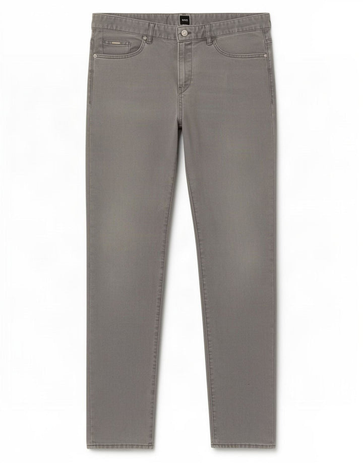 Jeans dritti da uomo Hugo Boss W36 L34 cotone grigio