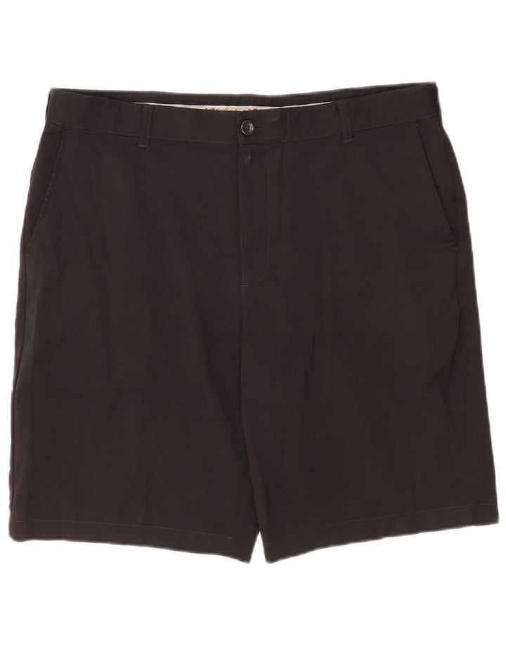 Pantaloncini chino da uomo Izod W36 grandi in poliestere nero