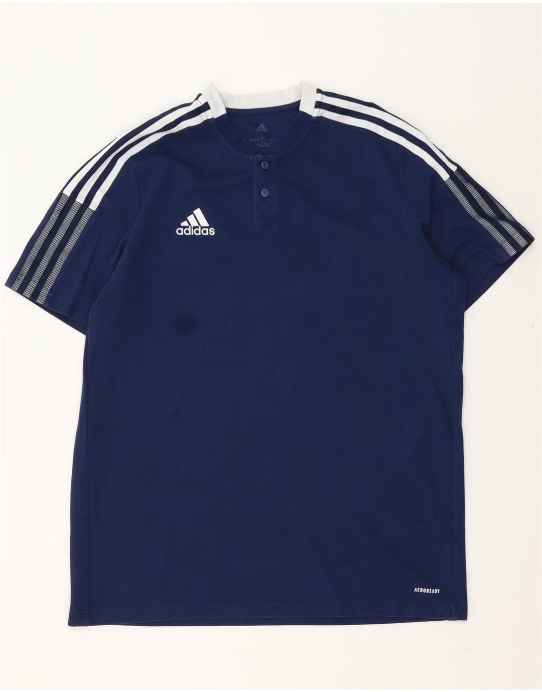 T-shirt ADIDAS Aeroready da uomo grande blu navy