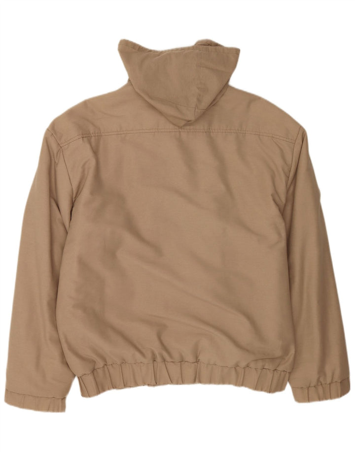 Giacca a vento vintage da uomo con cappuccio EU 52 XL Marrone