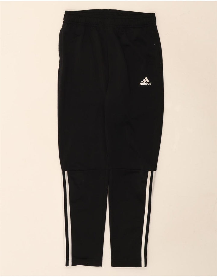 Pantaloni della tuta da ragazzo Adidas 11-12 anni in poliestere nero