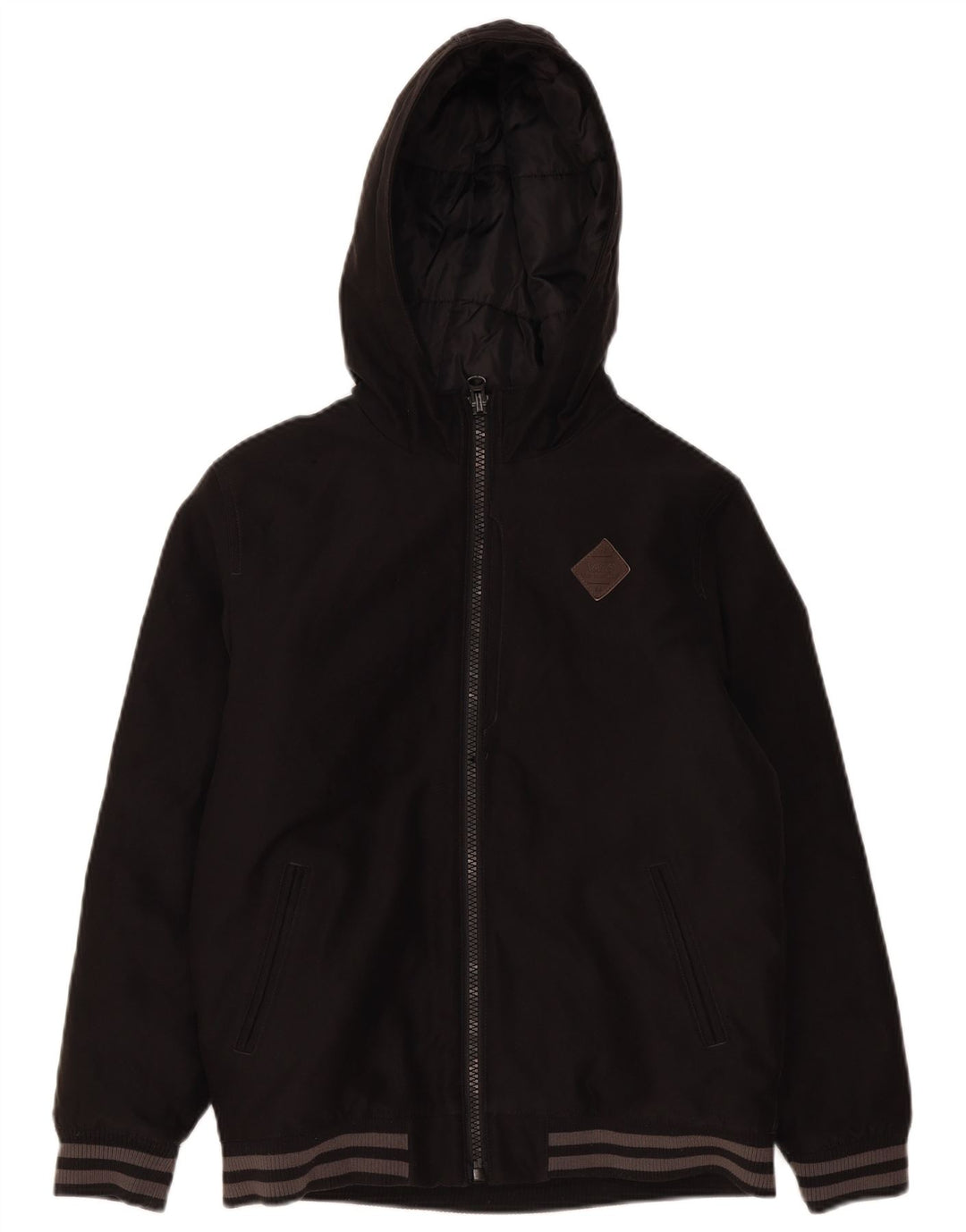 Giacca imbottita con cappuccio da uomo Vans UK 40 grande nera