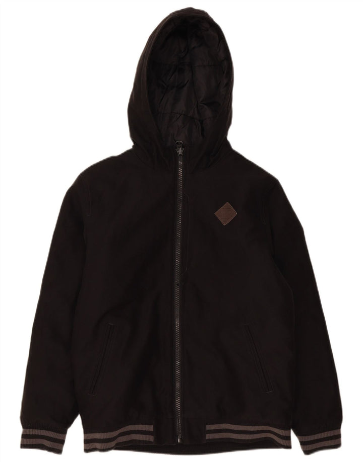Giacca imbottita con cappuccio da uomo Vans UK 40 grande nera