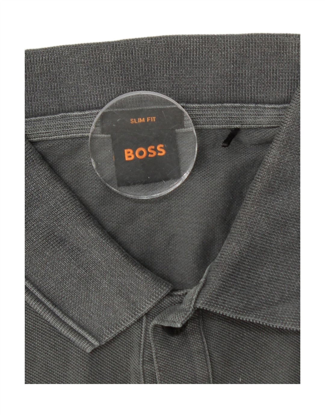 Polo HUGO BOSS da uomo slim fit grande grigia