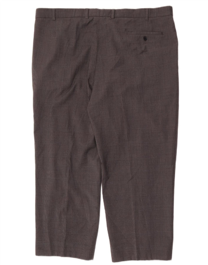 Pantaloni da abito corto sartoriale da uomo Marks & Spencer W42 L26 Blu navy