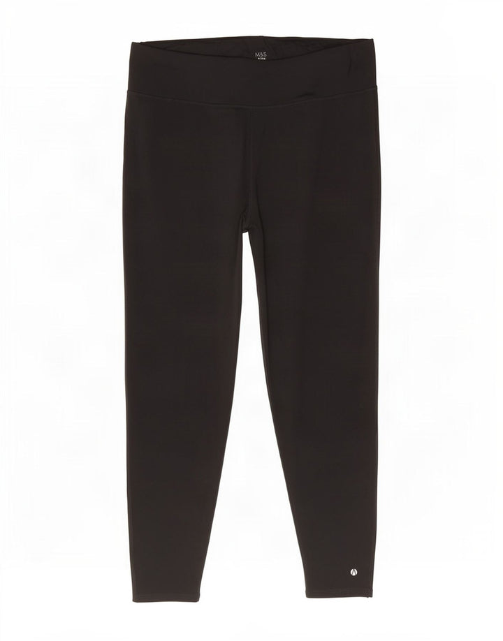 Leggings da donna Marks & Spencer UK 22 3XL Poliestere nero
