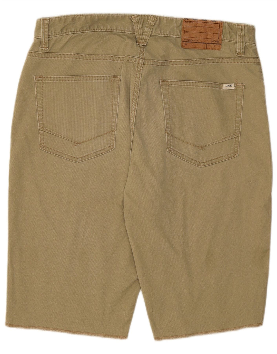 Pantaloncini casual da uomo Vans W32 medio cotone kaki
