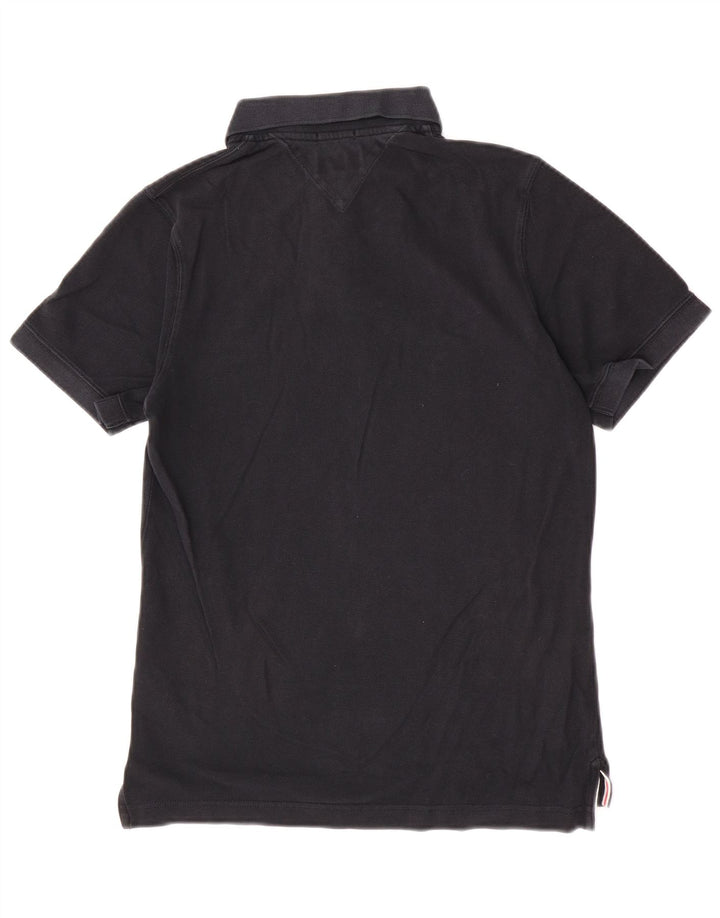 Polo da uomo Tommy Hilfiger in cotone nero medio