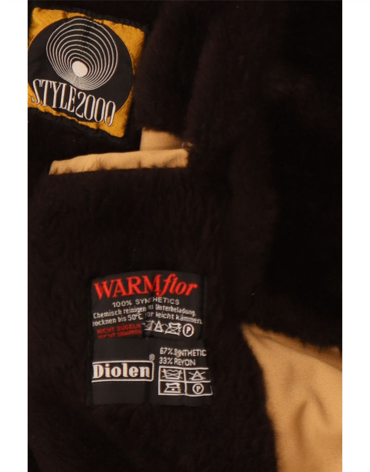 Cappotto doppiopetto Sherpa da uomo DIOLEN UK 38 sintetico marrone medio