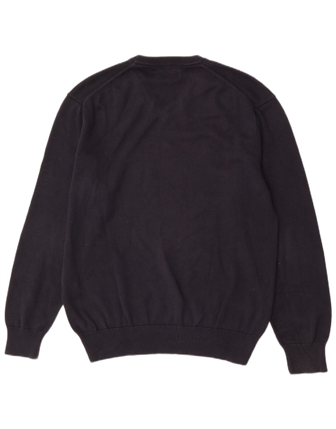 Gant Maglione da uomo con scollo a V vestibilità regolare, grande cotone blu navy