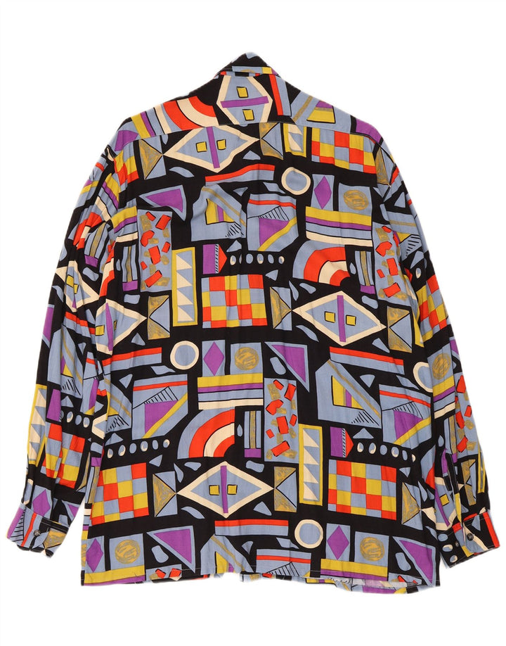 Camicia da uomo Camargue taglia 41/42 grande geometrica multicolore