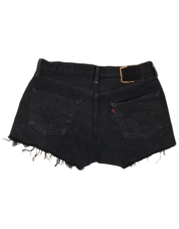 Pantaloncini di jeans da donna Levi's W33 cotone blu navy medio