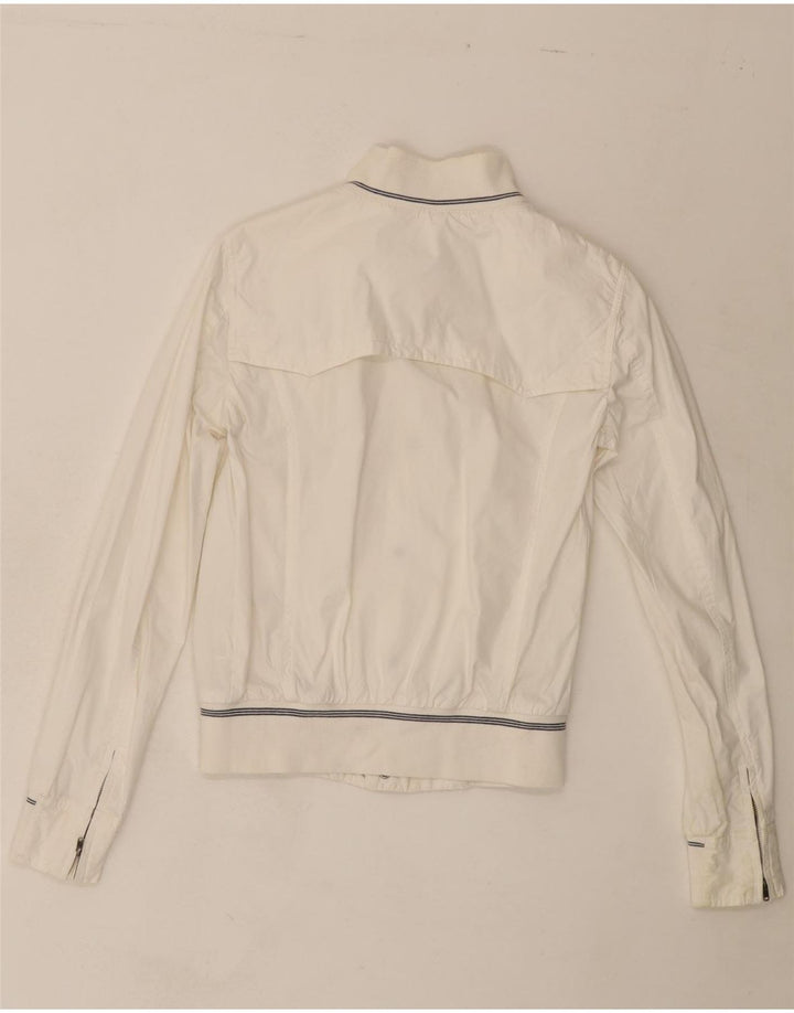 WOOLRICH Mens Bomber Jacket UK 36 Small Off White Cotton Vintage Woolrich and Second-Hand Woolrich from Messina Hembry 
