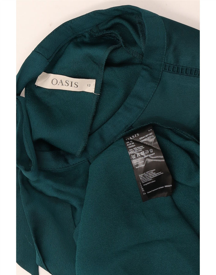 Abito a trapezio da donna Oasis UK 12 Poliestere verde medio