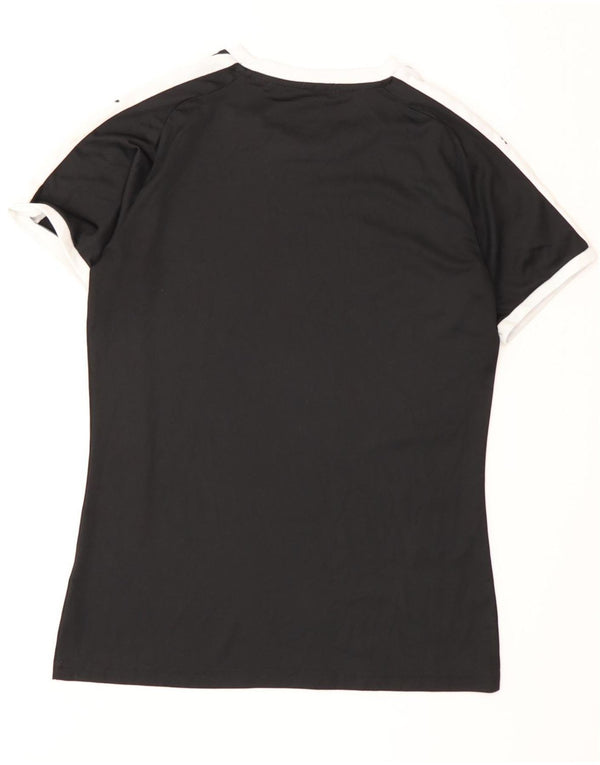 T-shirt grafica da donna Puma UK 10 Small Black Colourblock