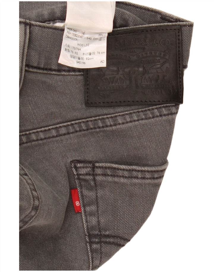 Jeans Levi's Uomo 511 Slim W30 L30 Cotone Grigio