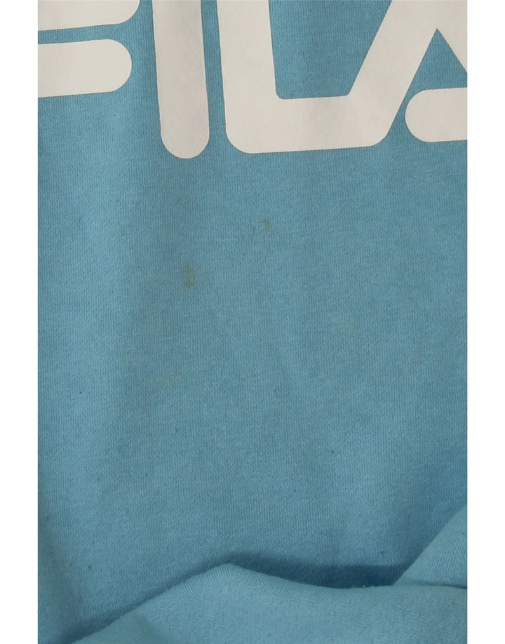 Felpa grafica da uomo Fila Jumper XS blu poliestere