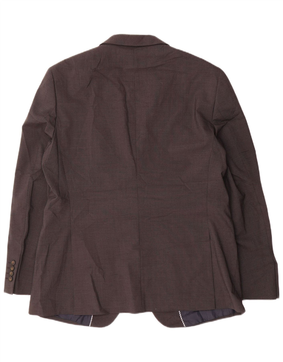MARKS & SPENCER Giacca blazer da uomo vestibilità regolare a 2 bottoni UK 42 XL Marrone