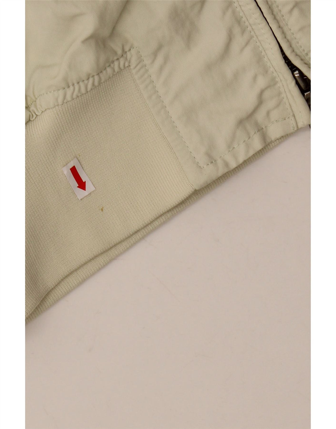PEUTEREY Giubbotto bomber da uomo UK 40 Large in nylon bianco sporco