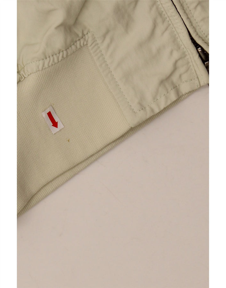 PEUTEREY Giubbotto bomber da uomo UK 40 Large in nylon bianco sporco